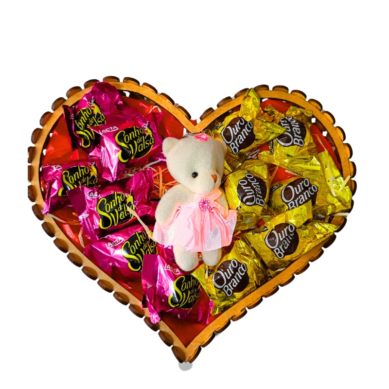 Coração de Chocolate “Doce Coração Personalizado”