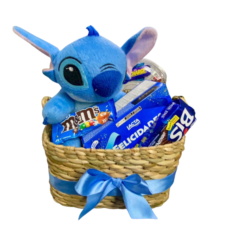 Cesta de café da manhã Stich